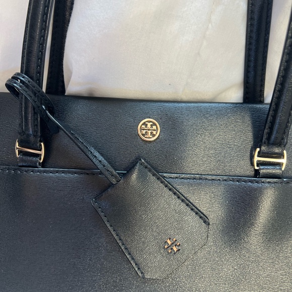 Tory Burch Black Leather Tote - Picture 6 of 9